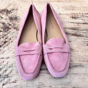 Talbots Pink Suede Loafers